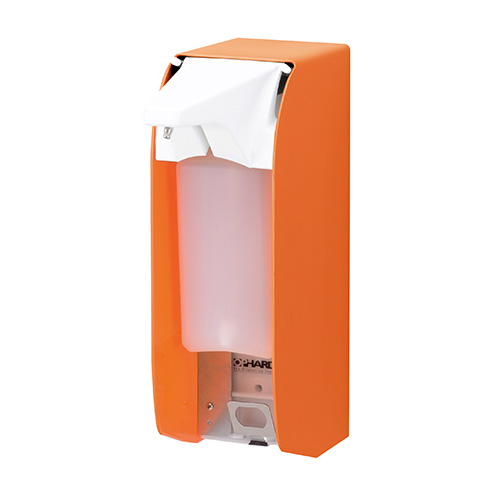 Dispenser sapun lichid / dezinfectant Touchless XT Hi-Vis cu senzor, 500 ml, aluminiu - OpHardt portocaliu 