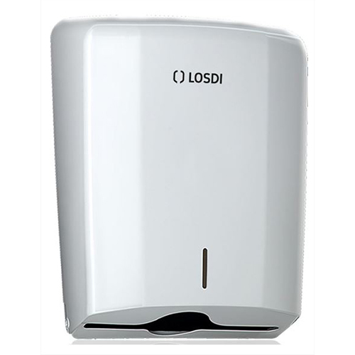 Dispenser prosoape de maini pliate, ABS, alb - Losdi