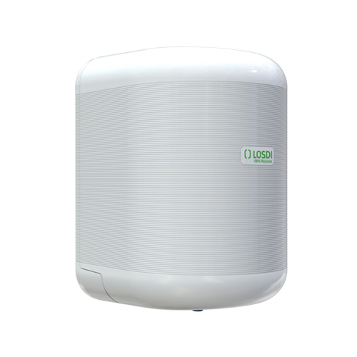 Dispenser prosoape de maini rola cu derulare centrala ABS, alb - Losdi