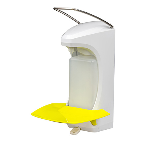 Dispenser sapun lichid / dezinfectant RX 5 M cu tavita 500 ml, plastic - Ophardt galben 