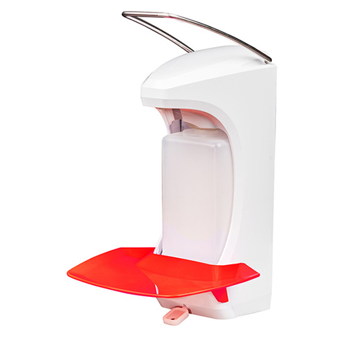 Dispenser sapun lichid / dezinfectant RX 5 M cu tavita 500 ml, plastic - Ophardt rosu 