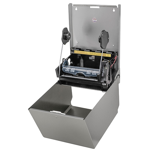 Dispenser SanTRAL HAU 1 E AFP prosoape maini rola autocut, cu senzor, inox gri - OpHardt 