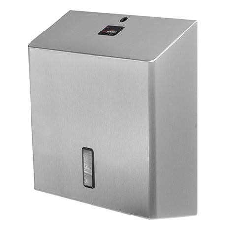 Dispenser SanTRAL Plus ACU 1 E ST prosoape maini rola autocut, alb - OpHardt