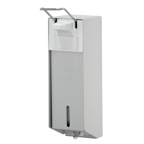 Dispenser sapun abraziv cu levier scurt 1000 ml, aluminiu - OpHardt