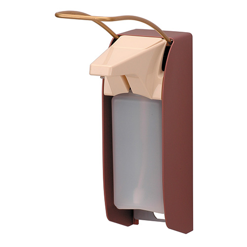 Dispenser sapun lichid / dezinfectant Ingo-Man cu levier, 500 ml, aluminiu - OpHardt