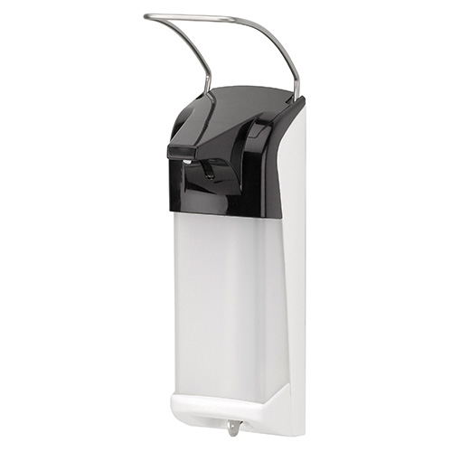 Dispenser sapun lichid / dezinfectant Ingo-Man cu levier, 1000 ml, albastru - OpHardt negru 