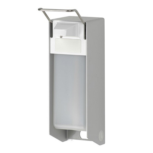 Dispenser sapun lichid / dezinfectant Ingo-Man Clasic cu levier, 1000 ml, aluminiu - OpHardt