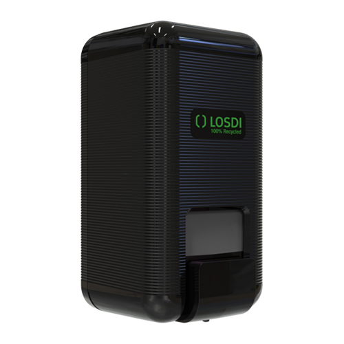 Dispenser sapun lichid / dezinfectant ABS 1000 ml, negru - Losdi