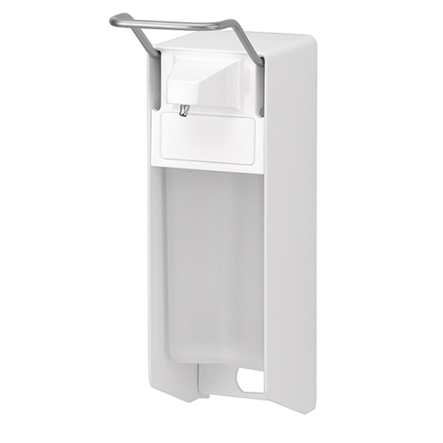 Dispenser sapun lichid / dezinfectant Ingo-Man cu levier, 500 ml, aluminiu - OpHardt