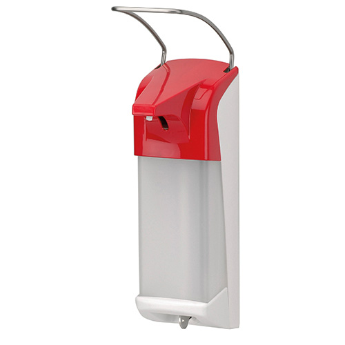 Dispenser sapun lichid / dezinfectant Ingo-Man cu levier, 1000 ml, albastru - OpHardt rosu 