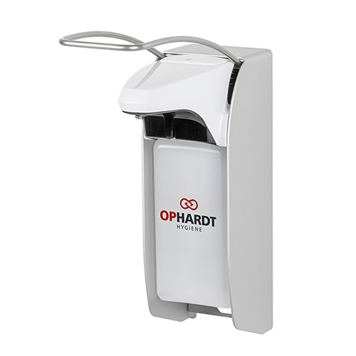 Dispenser sapun lichid / dezinfectant IMS E A/24 Ingo-Man Smart cu levier scurt, 500 ml, aluminiu - OpHardt
