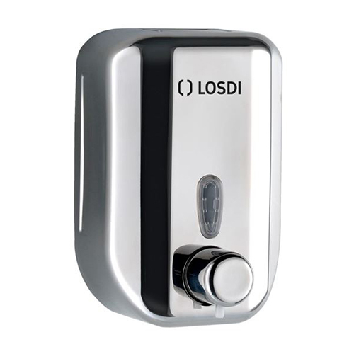 Dispenser sapun lichid / dezinfectant, 700 ml, inox - Losdi