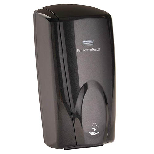 Dispenser sapun spuma AutoFoam cu senzor, 1100 ml, alb/gri - Rubbermaid negru 