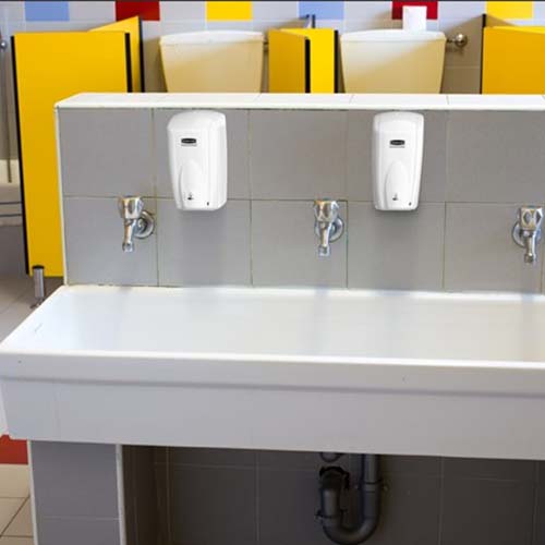 Dispenser sapun spuma / dezinfectant AutoFoam cu senzor, 500 ml, alb - Rubbermaid