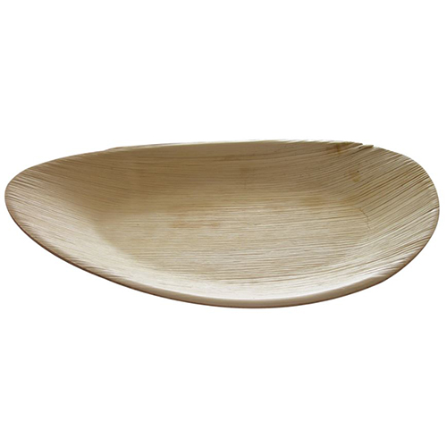 Farfurie biodegradabila din frunza de palmier Raaga, ovala, XL - Abena