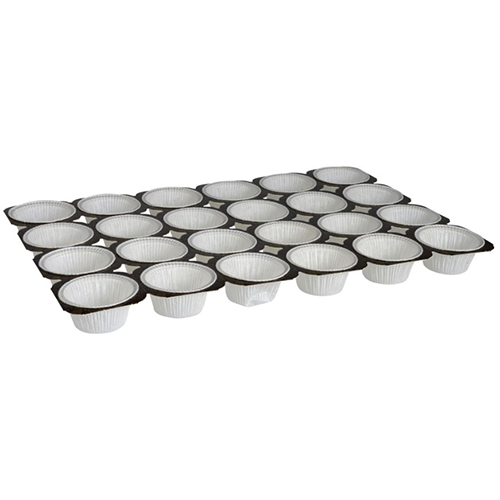 Forme de copt biodegradabile 50.4 x 33.6 x 3.5 cm, Ø5cm, 24 forme - Abena