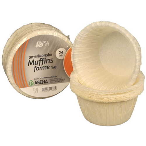 Forme de copt biodegradabile 3.5cm, Ø5cm - Abena