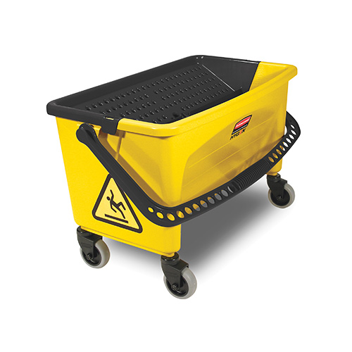 Galeata Hygen cu storcator si roti, galbena - Rubbermaid 