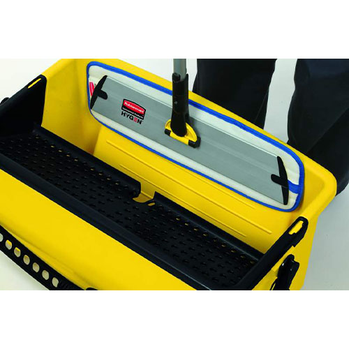 Galeata Hygen cu storcator si roti, galbena - Rubbermaid 