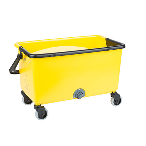 Galeata Hygen cu storcator si roti, galbena - Rubbermaid 