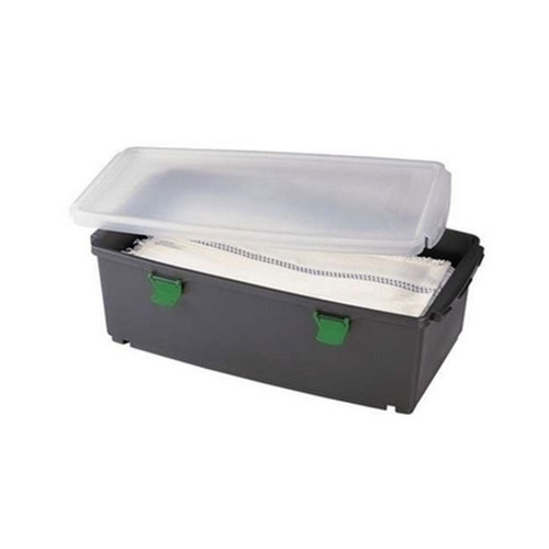 Galeata Moboxx cu clips, antracit/rosie - Vermop verde 