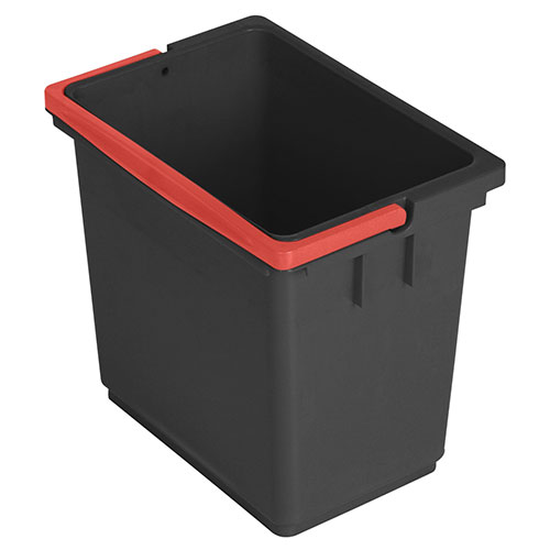 Galeata rectangulara 6 L, antracit - Vermop rosu 