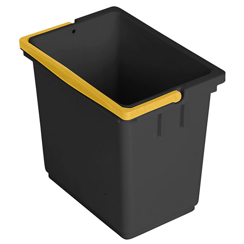 Galeata rectangulara 6 L, antracit - Vermop galben 