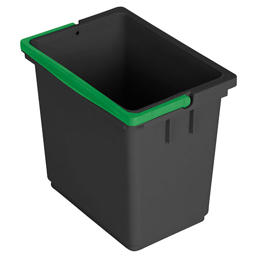 Galeata rectangulara 6 L, antracit - Vermop verde 