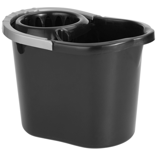 Galeata cu storcator 12 L negru 