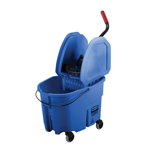 Galeata WaveBrake Combo cu storcator in partea de jos 33 L, galbena - Rubbermaid albastru 