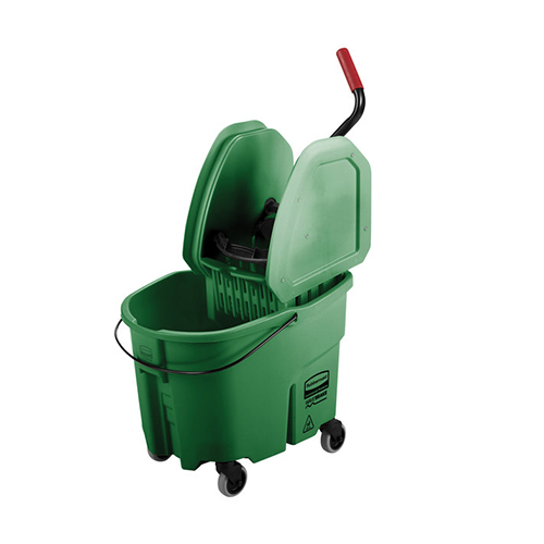 Galeata WaveBrake Combo cu storcator in partea de jos 33 L, galbena - Rubbermaid verde 