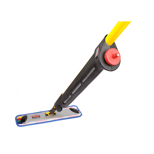 Kit sistem talpa mop Hygen Pulse o fata + 2 mopuri, galben/negru - Rubbermaid
