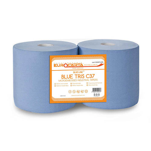Lavete pe rola din hartie industriala Blue Trist C27 - Eurocarta