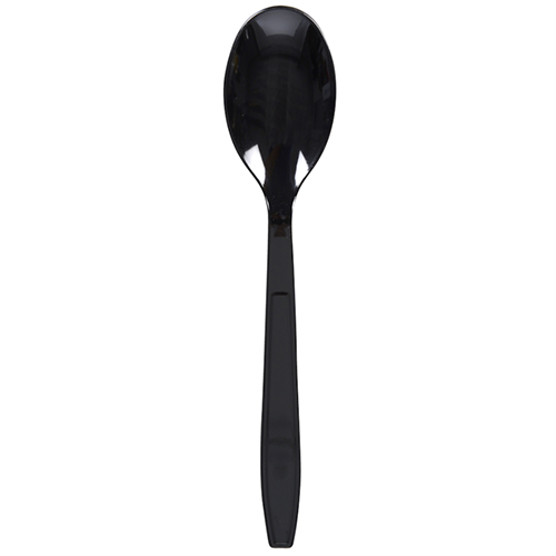 Lingura de unica folosinta 18 cm, negru - Abena