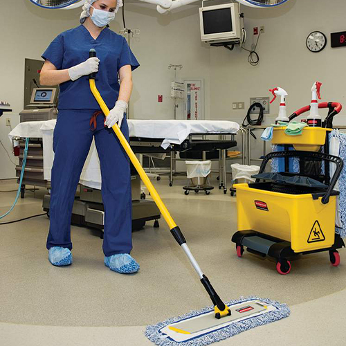 Maner Hygen aluminiu ergonomic telescopic 115 cm - 186 cm, galben - Rubbermaid 