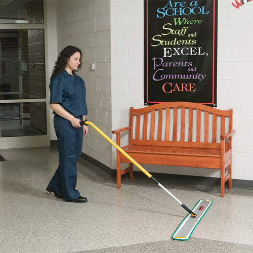 Maner Hygen aluminiu ergonomic telescopic 115 cm - 186 cm, galben - Rubbermaid 