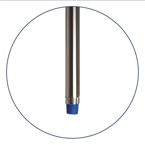 Maner inox, Ø22 mm, 1300 mm, albastru - Detectamet 