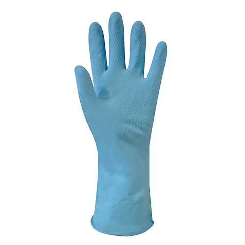 Manusi din latex - Matrix, albastre - Polyco