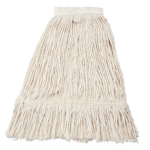 Mop franjurat Aquva Robbe cu banda 400 gr, alb - Vermop