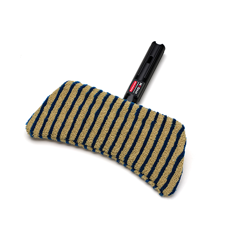 Mop plat Hygen-Flexi Frame abraziv 29 cm, albastru/galben - Rubbermaid