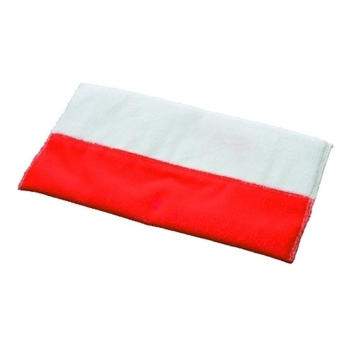 Mop plat abraziv Twixter Red 40 cm, alb/rosu - Vermop
