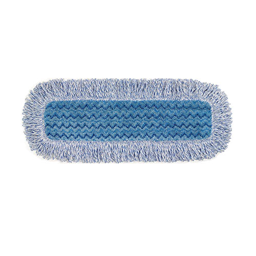 Mop plat Hygen microfibra cu franjuri/umed 40 cm, albastru - Rubbermaid