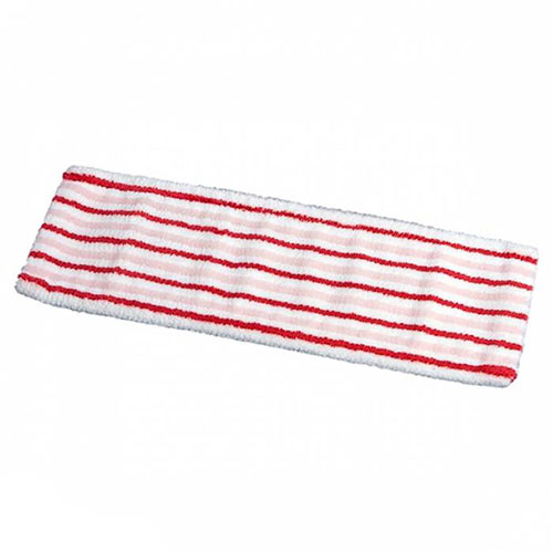 Mop plat cu insertii abrazive Sprint Brush 40 cm, alb/rosu - Vermop