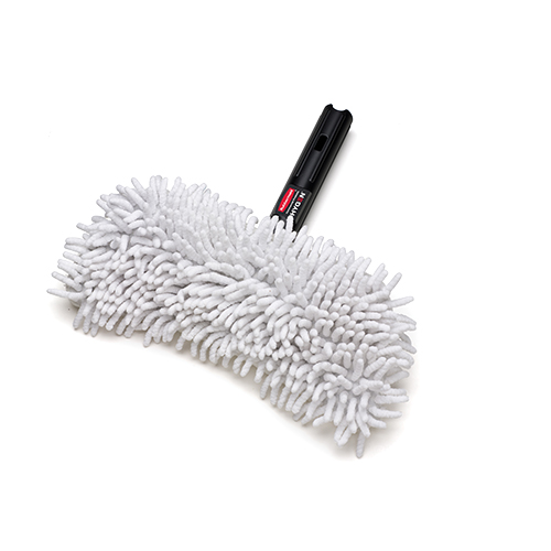 Mop plat Hygen-Flexi Frame microfibra cu franjuri 29 cm, alb - Rubbermaid