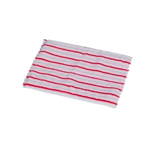 Mop plat Twix cu insertii abrazive 30 cm, alb/rosu - Vermop