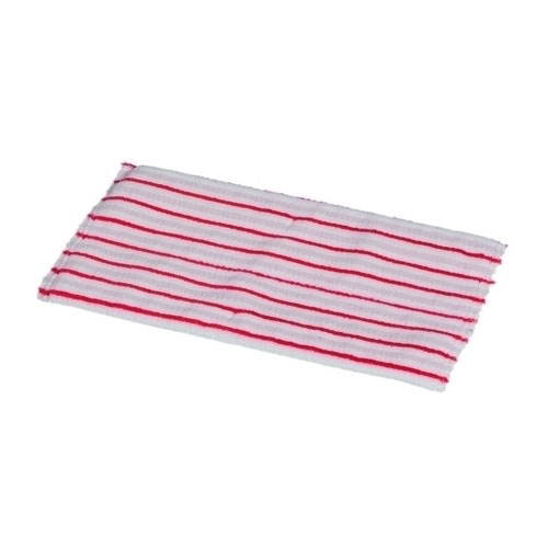 Mop plat Twixter cu insertii abrazive 40 cm, alb/rosu - Vermop
