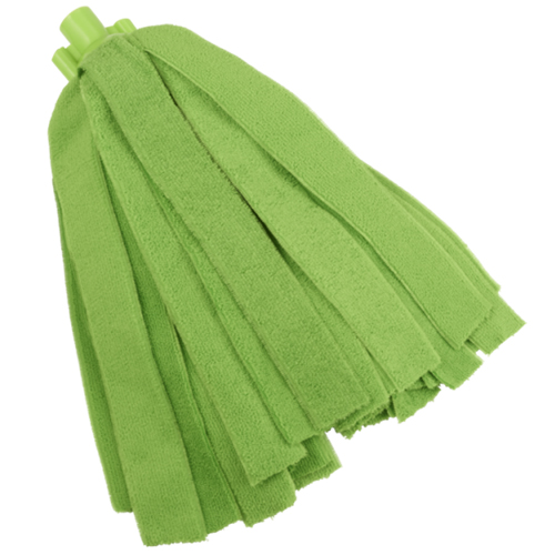 Mop franjurat din microfibra Stripe, 200 g, verde - Vikan