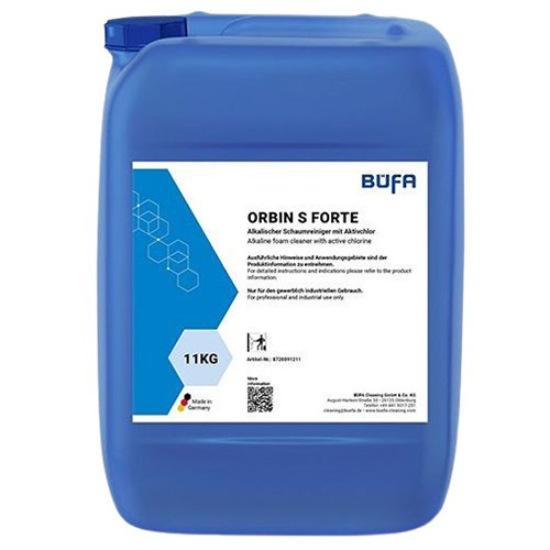 Orbin S Forte - Detergent spumant alcalin clorinat, 11kg - Bufa