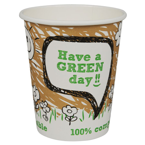 Pahare biodegradabile din carton pentru cafea Abena Gastro 9cm, Ø8cm, 24 cl - Abena