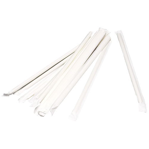 Paie flexibile ambalate individual 24 cm, alb/galben - Abena